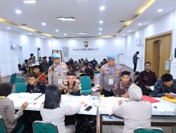 Ratusan Peserta Antusias Ikuti Verifikasi Penerimaan Polri 2026 di Polrestabes Makassar