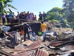 Tim Inafis Polrestabes Makassar Olah TKP Kebakaran Gubuk Tewaskan Pemulung di Antang