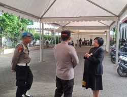 Kapolsek Ujung Pandang Pantau Langsung Pengamanan Ibadah Jumat Agung di Makassar