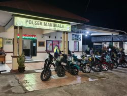 Polsek Manggala Amankan 9 Motor Knalpot Brong dalam Operasi Cipta Kondisi Malam Minggu