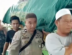 Wujud Empati, Bhabinkamtibmas Bitowa Sambang Duka dan Kawal Jenazah Warga Binaan