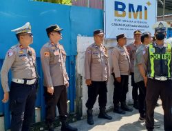 Kapolsek Biringkanaya Pimpin Pengamanan Aksi Unjuk Rasa