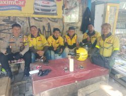 Polsek Rappocini Intensifkan Sambang Jelang Hari Buruh Internasional, Ajak Masyarakat Jaga Kondusivitas