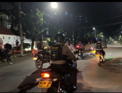 Patroli Dini Hari, Tim Samapta Polrestabes Makassar Amankan Terduga Geng Motor di Jalan Latimojong