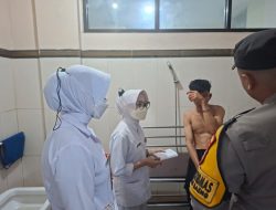 Polsek Tamalate Amankan Terduga Begal Bersenjata Parang dari Amukan Massa