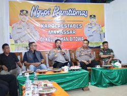 Ngopi Kamtibmas bersama Kapolrestabes Makassar, Warga Bitowa Curhat Soal Geng Motor hingga Kemacetan