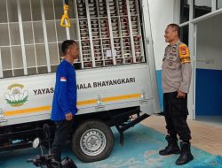 Pastikan Aman dan Lancar, Bhabinkamtibmas Pai Pantau Penyaluran Makanan MBG