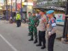 Sinergitas Kapolsek Tamalate bersama Danramil 1408/09 Tamalate Pantau dan Kawal Aksi Unras