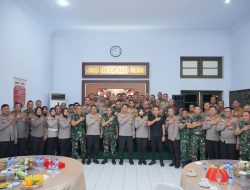 Silaturahmi Kapolrestabes Makassar dan Dandim 1408/Makassar Perkuat Sinergi Jaga Kondusivitas Kota