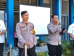 Masa MPLS, Kanit Binmas Polsek Manggala Berikan Edukasi Kamtibmas kepada Siswa Baru SMPN