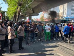 Aksi Kegiatan Menyampaikan Pendapat di Makassar Berjalan Aman, Tertib dan Kondusif, Polda Sulsel Kedepankan Pengamanan Humanis