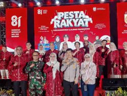 Hadiri Pesta Rakyat di Monumen Mandala, Kapolsek Ujung Pandang Ajak Warga Jaga Kamtibmas