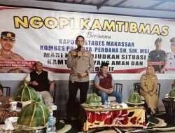 Jaga Kamtibmas Bersama, Kapolsek Bontoala Rangkul Warga Lewat Ngopi Kamtibmas