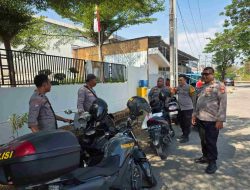 Pengamanan Humanis, Polsek Biringkanaya Kawal Aksi Serikat Pekerja