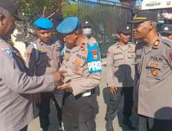 Provos Polsek Biringkanaya Periksa Handphone Personel, Cegah Judi Online