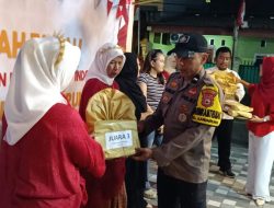 Bhabinkamtibmas Hadiri Pesta Rakyat Semarak HUT RI ke-81 di Empat RW Kelurahan Karunrung