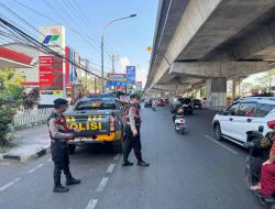 Patroli Perintis Presisi Sat Samapta Polrestabes Makassar Sasar Sejumlah Jalan Utama
