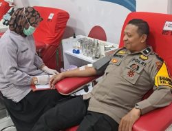 Setetes Darah untuk Sesama, Bhabinkamtibmas Bunga Ejaya Rutin Donor Darah
