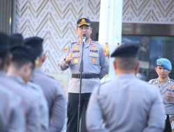 Pimpin Apel Pagi, Kapolrestabes Makassar Tekankan Pelayanan dan Kesiapsiagaan Personel