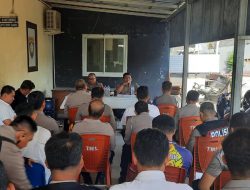 Kapolsek Tamalate Tatap Muka dengan Personel, Tekankan Disiplin dan Profesionalitas