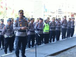 Kapolrestabes Makassar Pimpin Apel Kesiapan Pengamanan Unjuk Rasa, 833 Personel Disiagakan