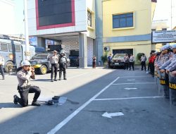 Personil Samapta Polrestabes Makassar Asah Kemampuan dengan Latihan Rutin