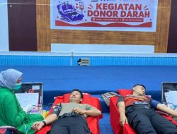 Setetes Darah untuk Sesama, Personel Polrestabes Makassar Ikut Donor di RRI Fest 2026