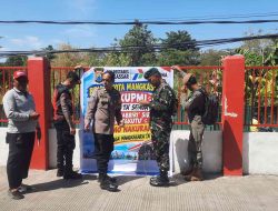 Bhabinkamtibmas Jajaran Polsek Biringkanaya Pasang Himbauan, Masyarakat Diminta Tidak Panik Terkait Stok BBM