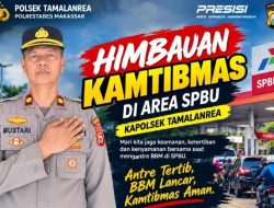 Polsek Tamalanrea Imbau Warga Tertib Antre di SPBU, Utamakan Keselamatan dan Kenyamanan Bersama