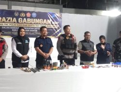 Polsek Rappocini Ikuti Razia Gabungan dan Tes Urine di Rutan Kelas I Makassar