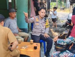 Dekat dengan Warga, Bhabinkamtibmas Polsek Tallo Pantau Situasi Kalukuang