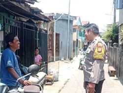 Sambangi Warga Cendrawasih, Bhabinkamtibmas Jaga Kamtibmas Tetap Kondusif