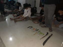 Respons Cepat Aduan Warga, Polsek Rappocini Amankan 14 Remaja dan Sejumlah Senjata Tajam