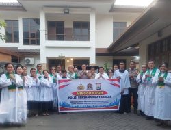 Minggu Kasih Bersama 1.500 Jemaat, Kapolsek Rappocini Perkuat Toleransi dan Kamtibmas