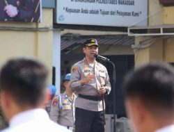 Apel Jam Pimpinan, Kapolrestabes Makassar : Berikan Manfaat Nyata Kepada Masyarakat