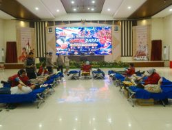 Bid Humas Polda Sulsel Gelar Donor Darah Bersama Media dan Masyarakat, Peringati Hari Jadi Humas Polri ke-75