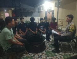 Cegah Gangguan Kamtibmas, Bhabinkamtibmas Polsek Rappocini Berikan Pembinaan kepada Pemuda yang Pesta Miras
